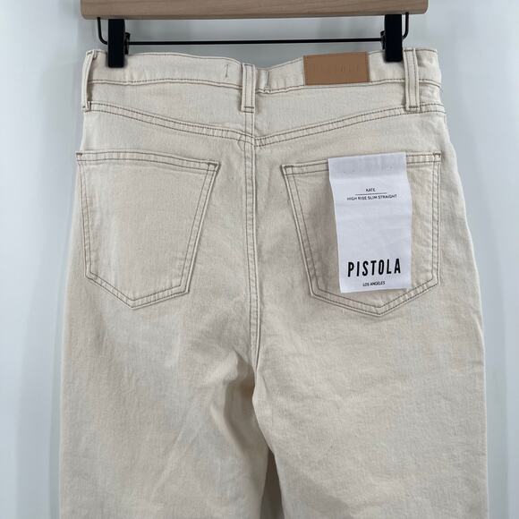 PISTOLA Jeans Size 28 Kate High Rise Slim Straight NWT East Side Cotton Stretch - Picture 13 of 16